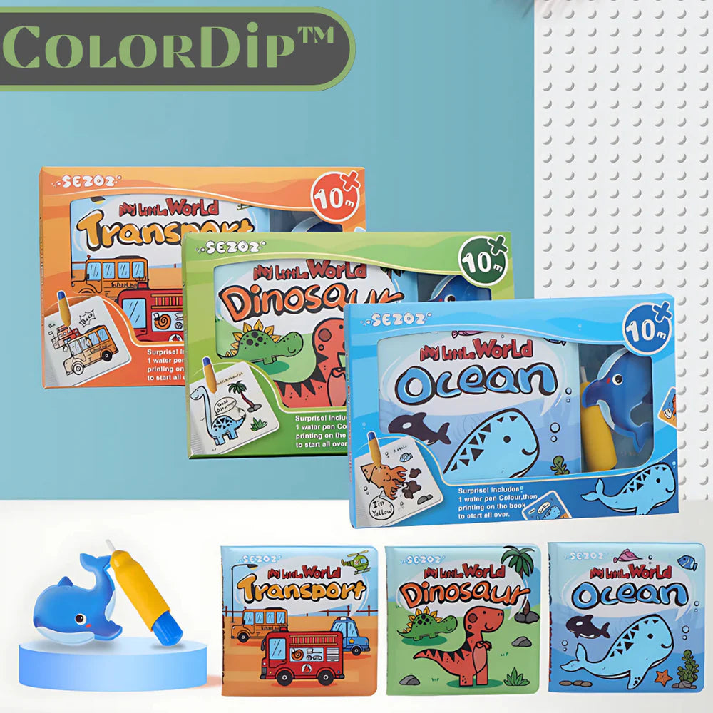 ColorDip™ - Reusable Magic Water Sign Book