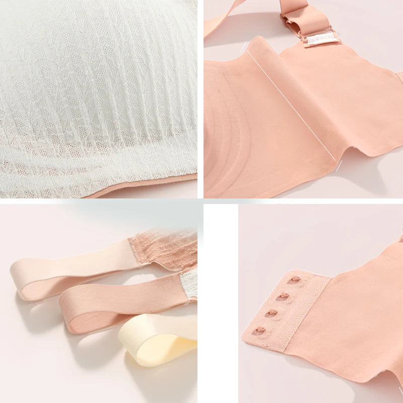 Sharon™ - Embossed Lace Bra with Scalloped Neckline