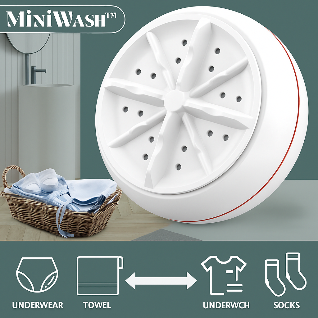 MiniWash™ - Mini 2-in-1 Washing Machine & Dishwasher