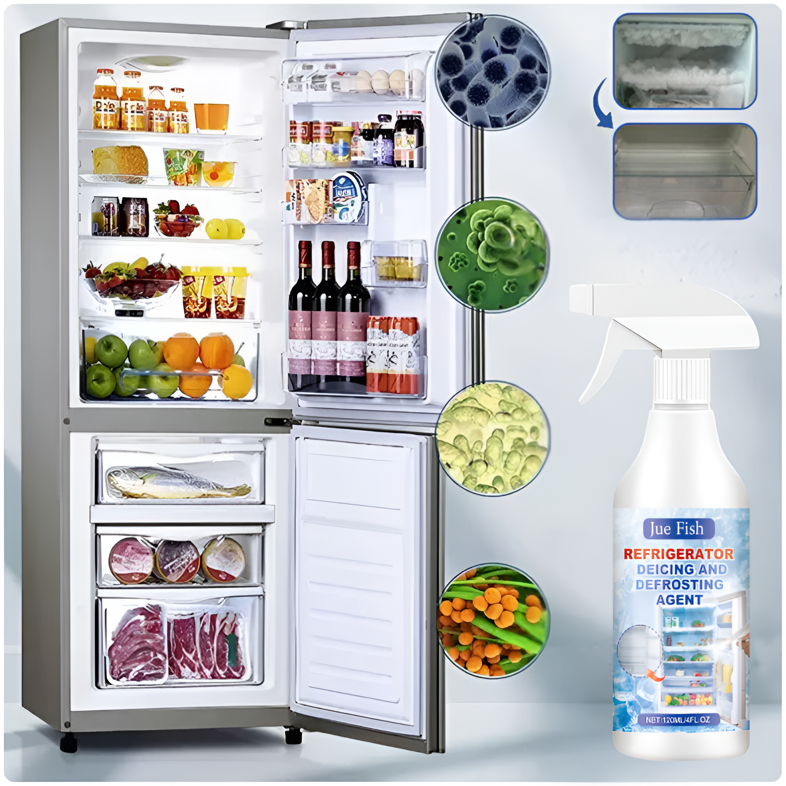 JueFish™ - Refrigerator and Freezer Defrost Spray