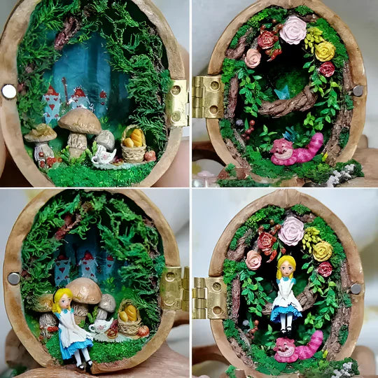 NutNook™ - Walnut Shell Miniature Decoration