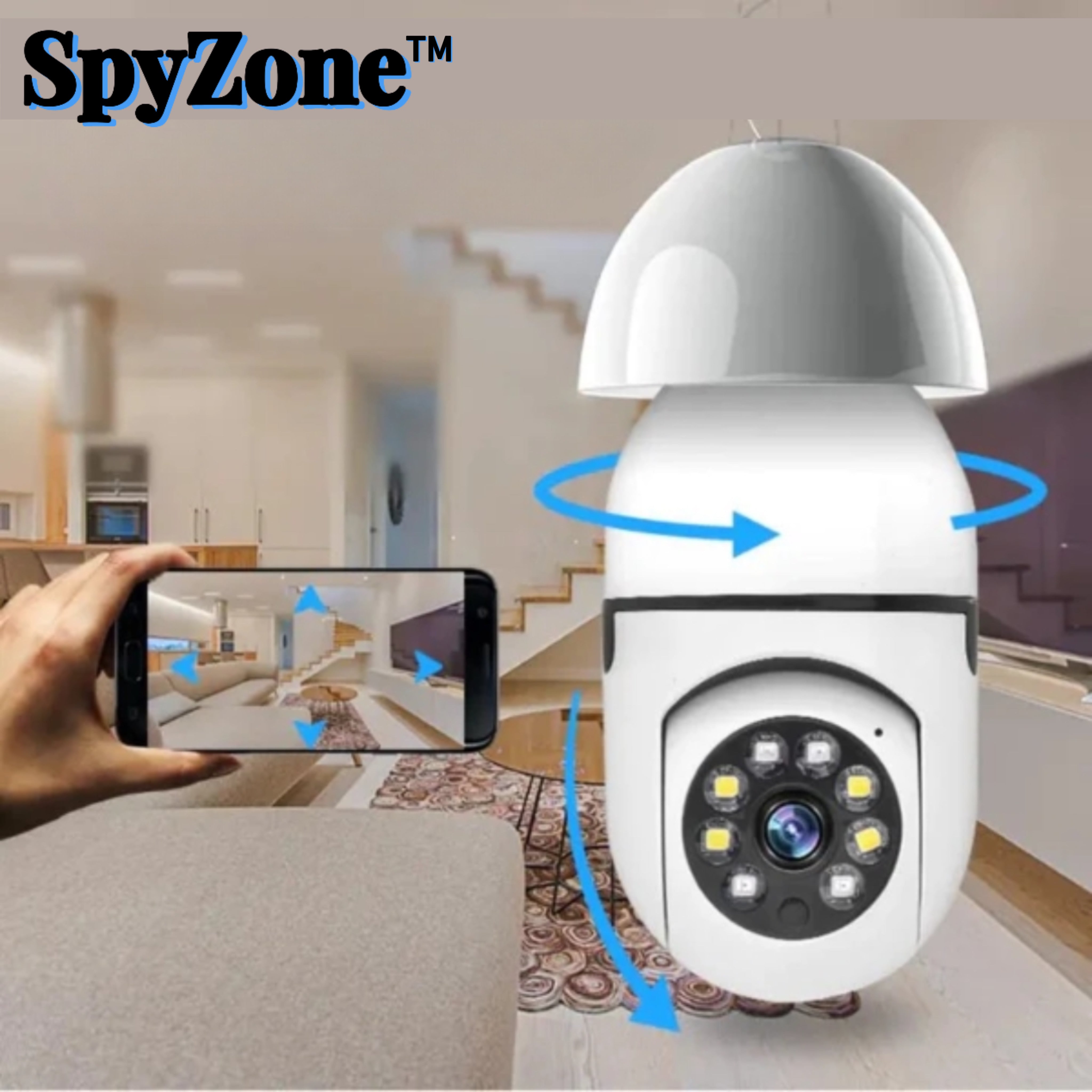 SpyZone™ - Security Wifi Light Bulb Camera