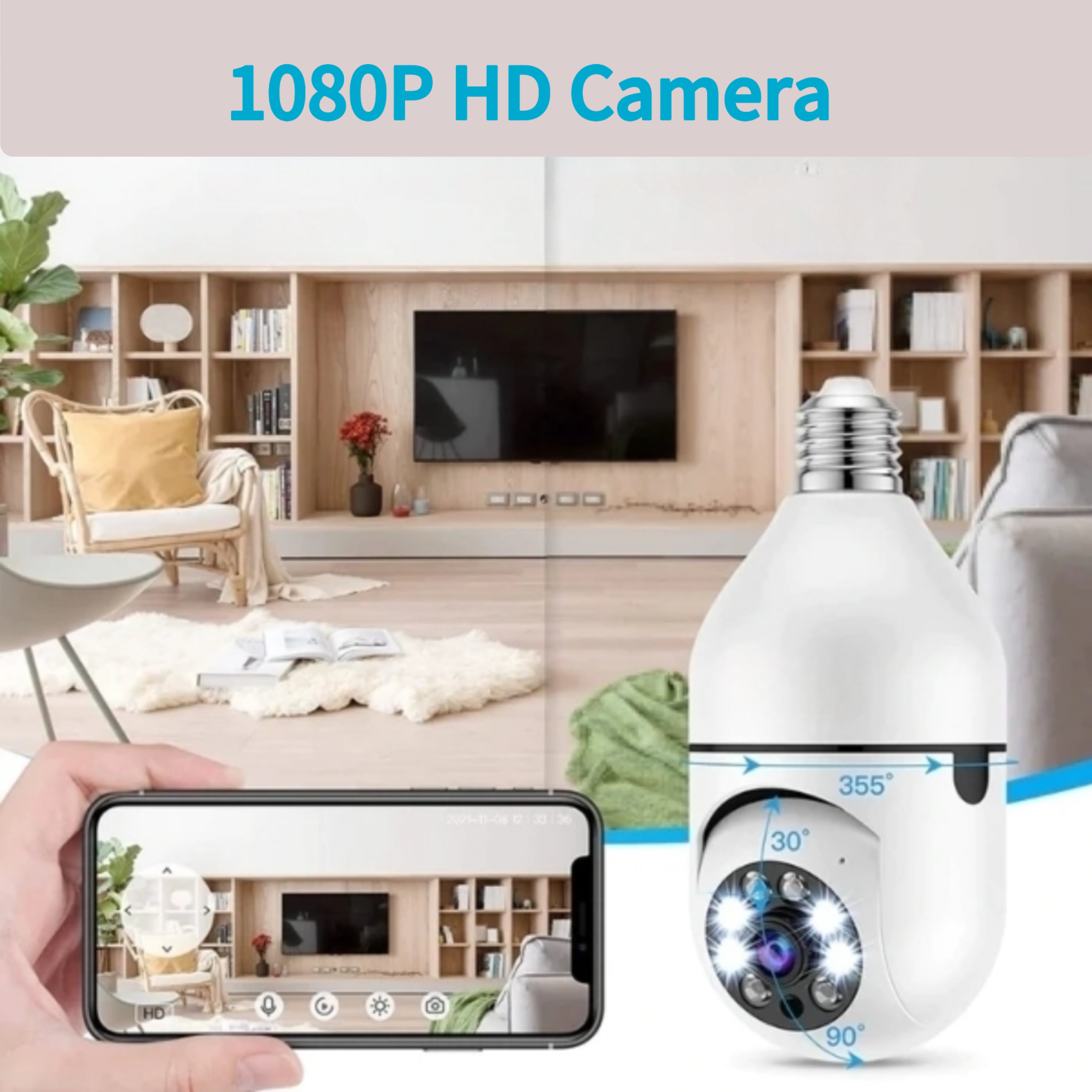 SpyZone™ - Security Wifi Light Bulb Camera