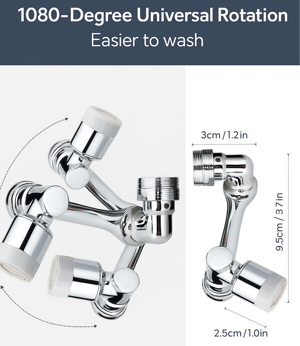 TwistTap™ - 1080-degree rotatable extension tap