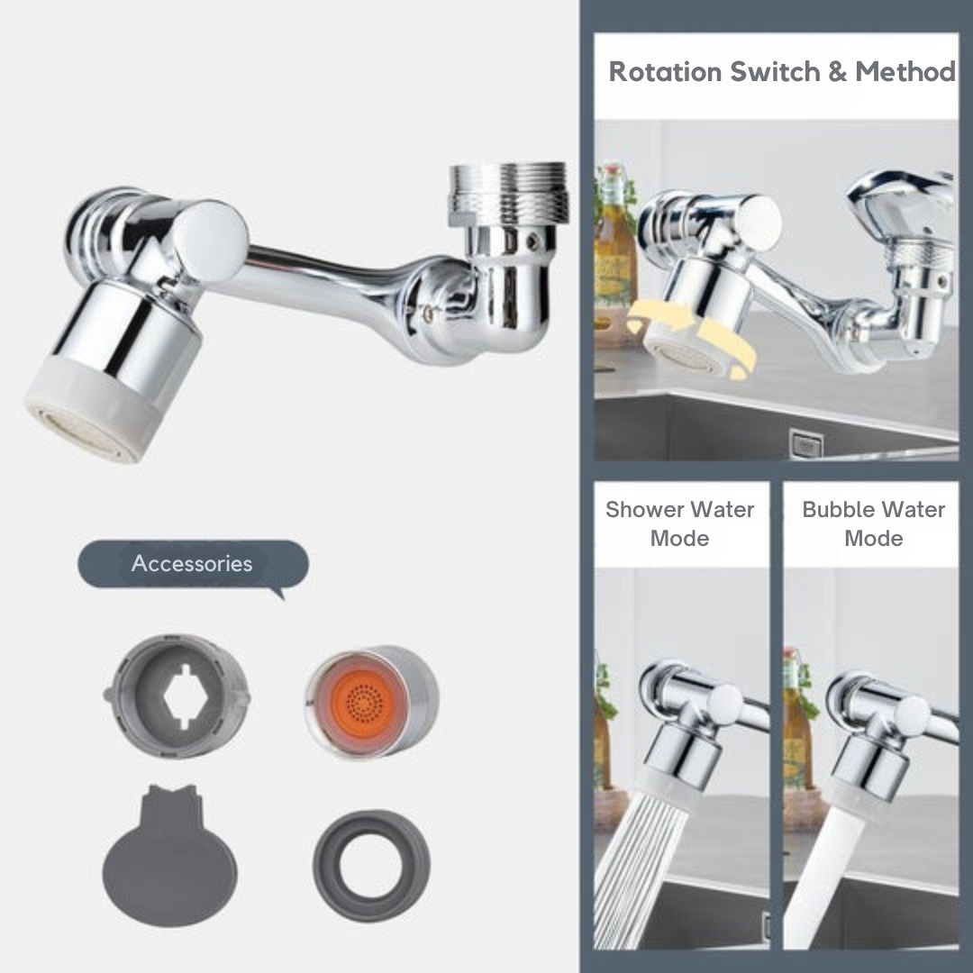 SpinTap™ - 1080 degree rotating extension tap