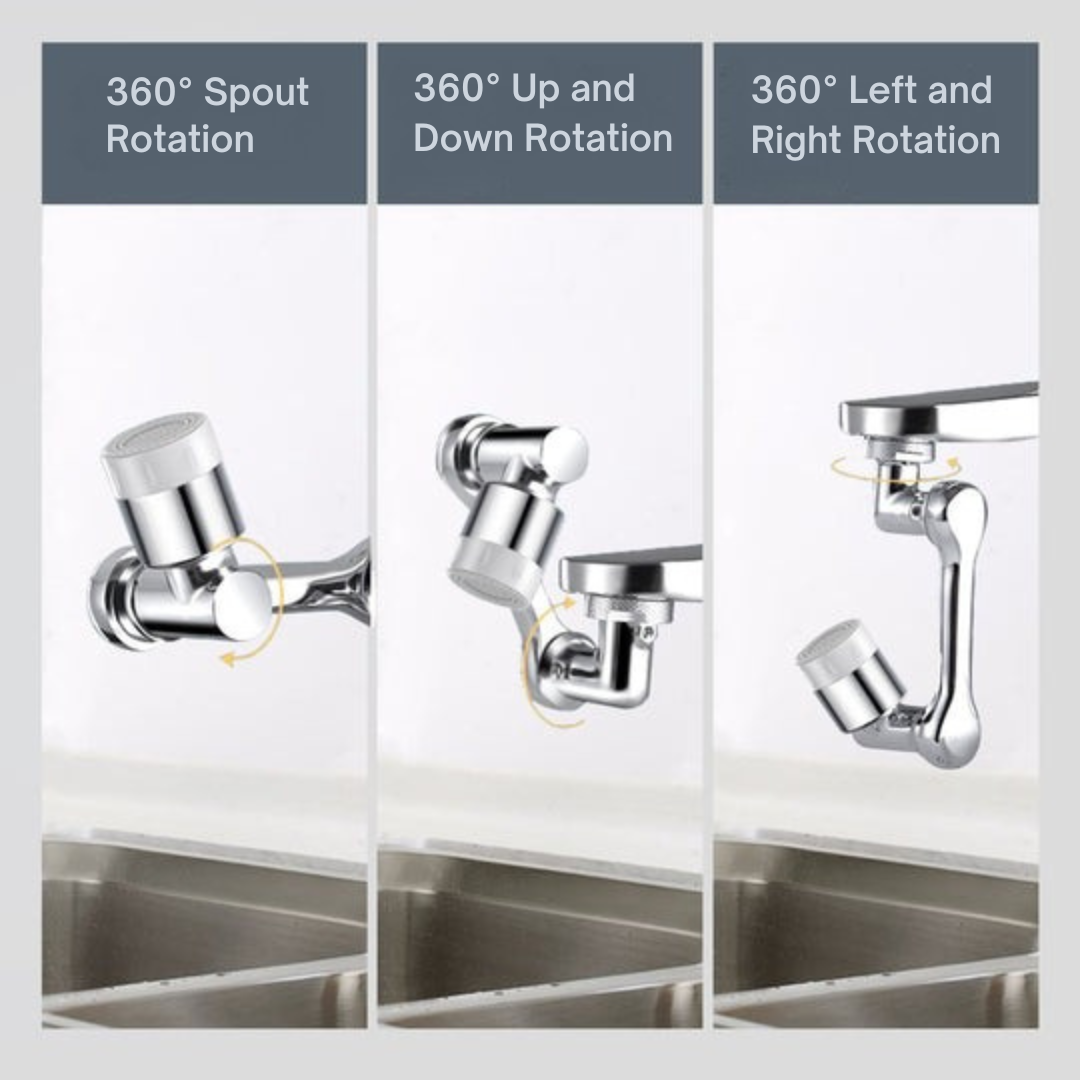 SpinTap™ - 1080 degree rotating extension tap